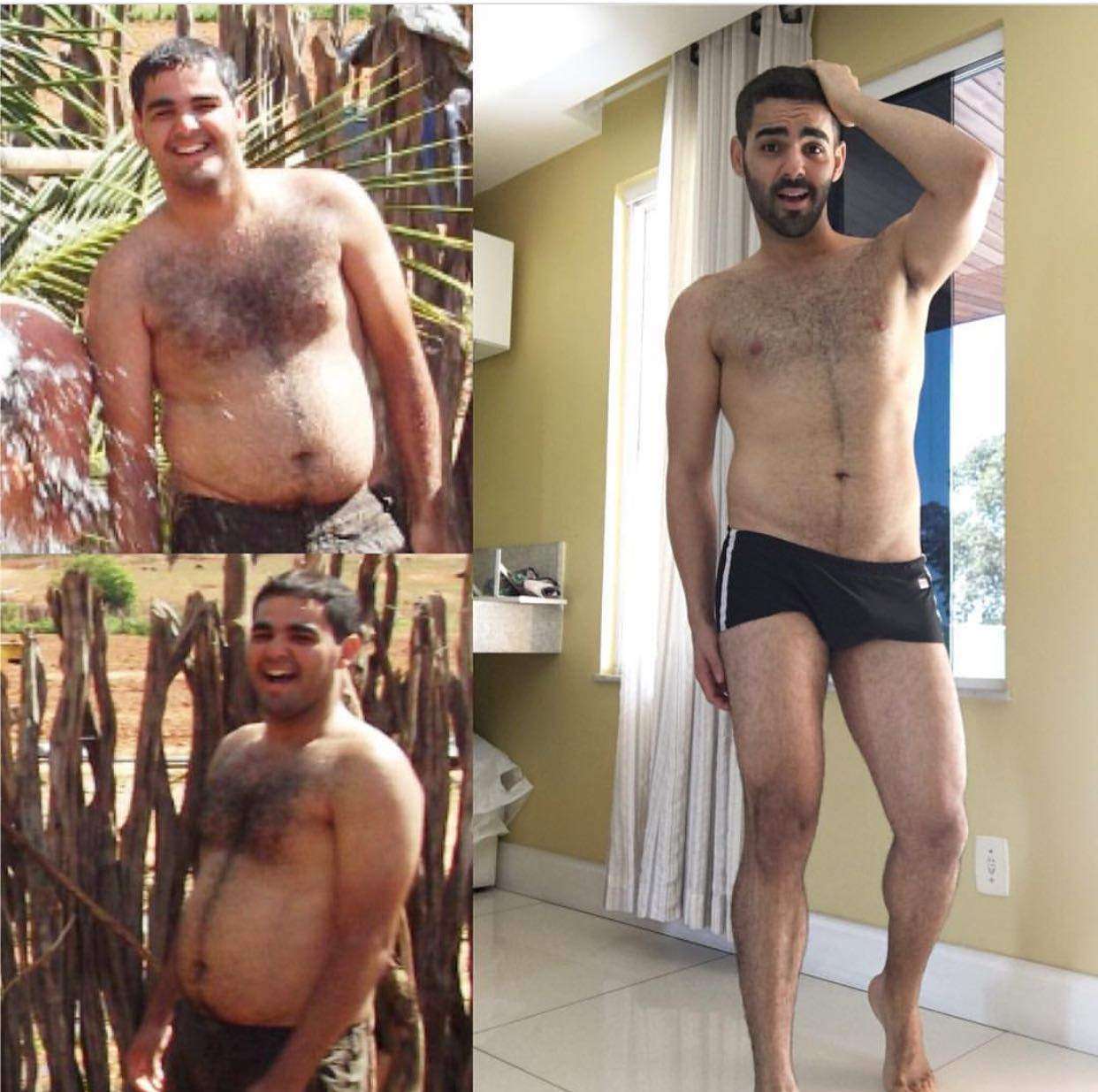 Digital influencer mostra antes e depois de perder 20 quilos