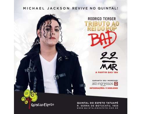 Cover de Michael Jackson se apresentará em São Paulo