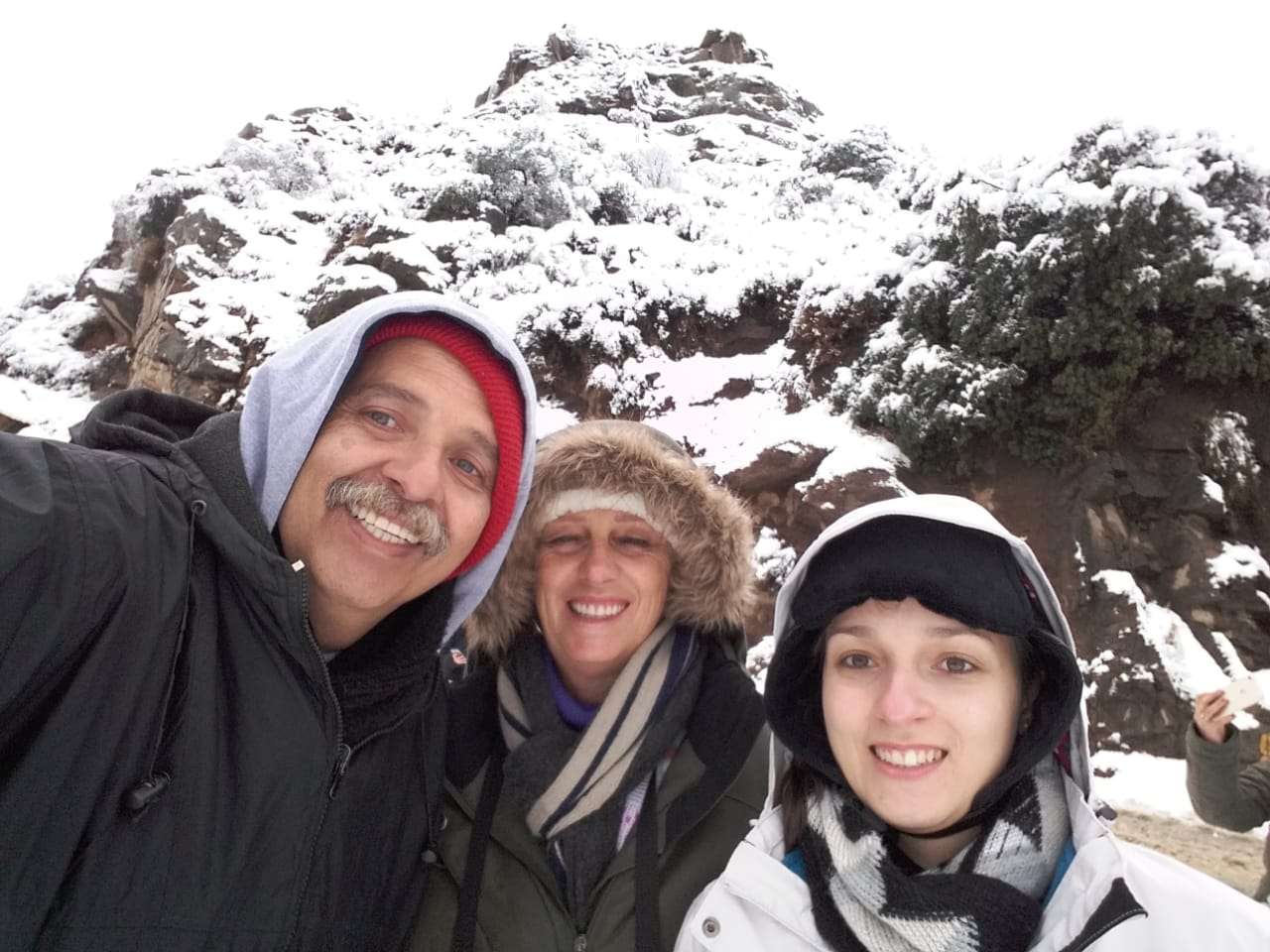 Apresentador Fernando Joly em férias com a família no Chile