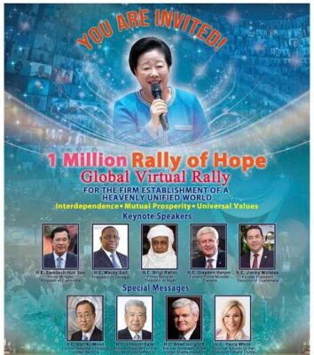 Federação da Paz Universal realiza Rally da Esperança