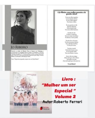 Poeta Roberto Ferrari lança "Mulher um ser especial" 