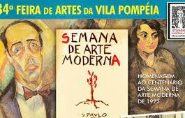Feira de Artes da Vila Pompéia terá como tema o Centenário da Semana de 22