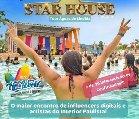 Influenciadores digitais  no Thermas Hot World 