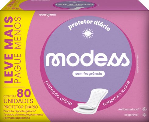 Absorvente Modess novamente no mercado