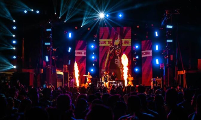 Mc Mari realiza show em Tocantins
