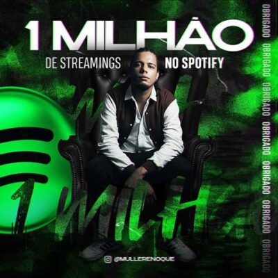 Enoque Muller com 1 milhão de reproduções no Spotify