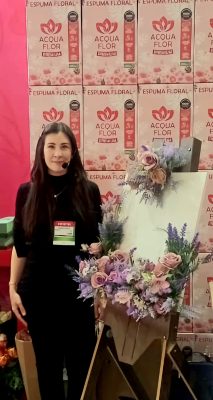 Georgia Guedes na feira Enflor & Garden Fair 2024