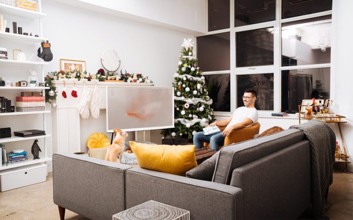 Na imagem, espaço de lazer em casa