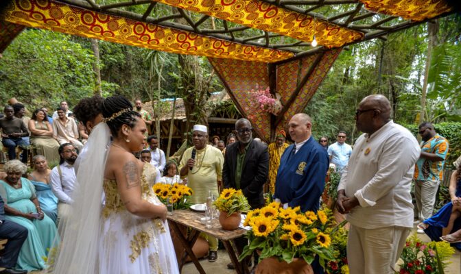 Um casamento histórico no Quilombo do Grotão