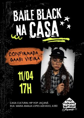 Baile Black na Casa agita a Zona Norte com música, dança e cultura neste sábado Baile Black na Casa convida Gaabi Vieira - Foto: arquivo pessoal