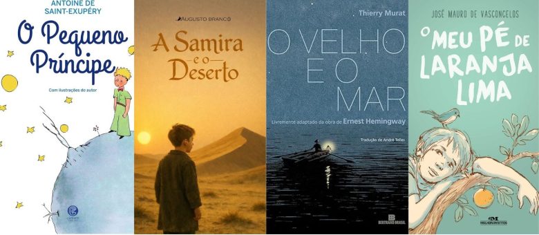 3 livros clássicos + 1 para refletir e se emocionar 3 livros clássicos + 1 para refletir e se emocionar