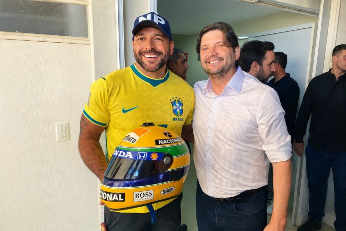 Nando Pinheiro e André do Prado, Presidente da Assembleia Legislativa de São Paulo e pré-candidato a senador da república pelo PL
